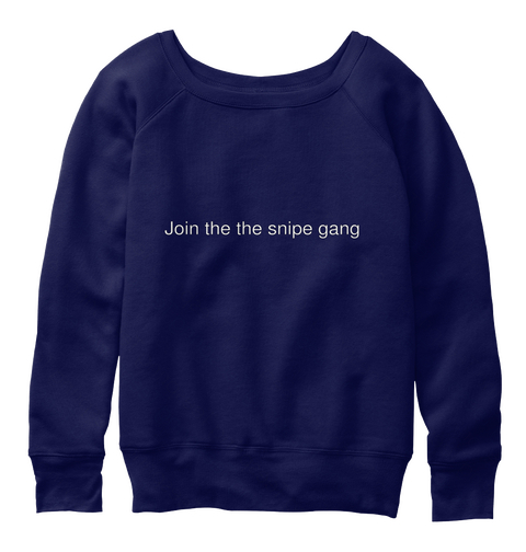 Join The The Snipe Gang Navy  Camiseta Front