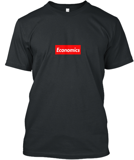 Economics Black T-Shirt Front