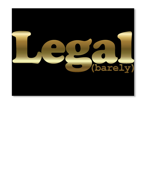 Legal Barely Black T-Shirt Front