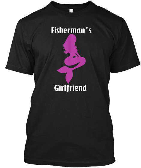 Fisherman's Girlfriend Black áo T-Shirt Front