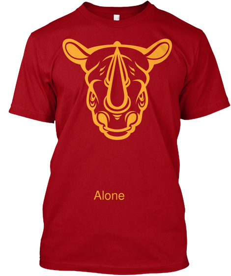 Alone Deep Red áo T-Shirt Front