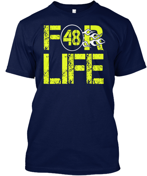 For 48 Life Navy Kaos Front