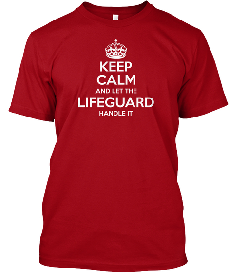 Lifeguard Tee Deep Red T-Shirt Front