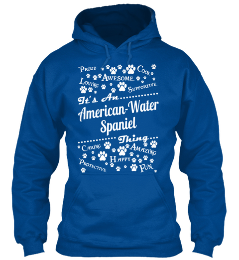 American Water Spaniel Royal T-Shirt Front
