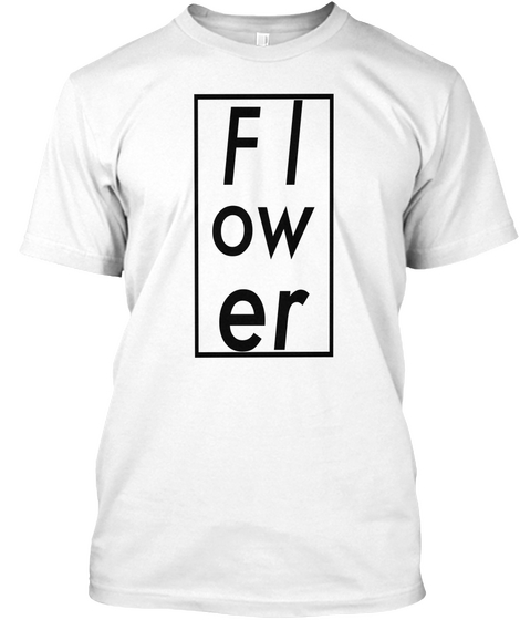 Flower White Camiseta Front