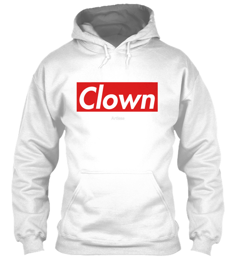 Clown White T-Shirt Front