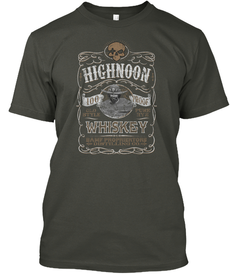 Highnoon 100 Roof Whiskey Bamf Phoprientors Distilling Co Smoke Gray Kaos Front