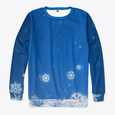 All Over Falling Snowflake Sweatshirt Standard T-Shirt Front