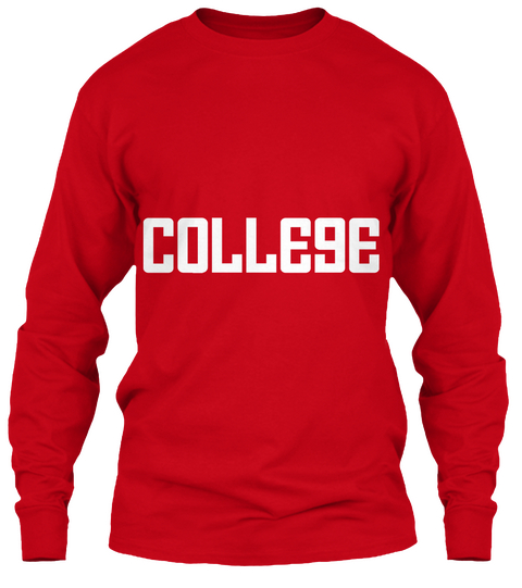 College Red T-Shirt Front