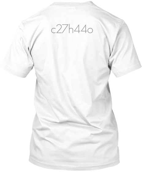 C27h44o White áo T-Shirt Back