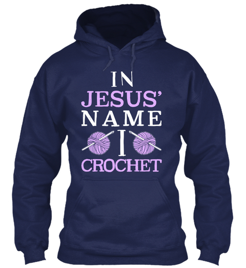 **Limited Edition   Crochet* Navy Maglietta Front
