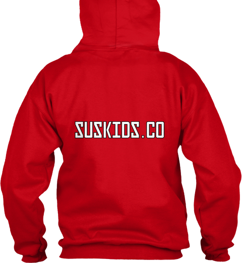 Suskids.Co Red Kaos Back
