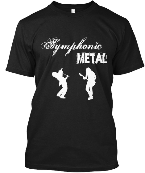 Symphonic Metal Black áo T-Shirt Front