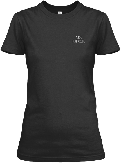 Mx Rider Black T-Shirt Front