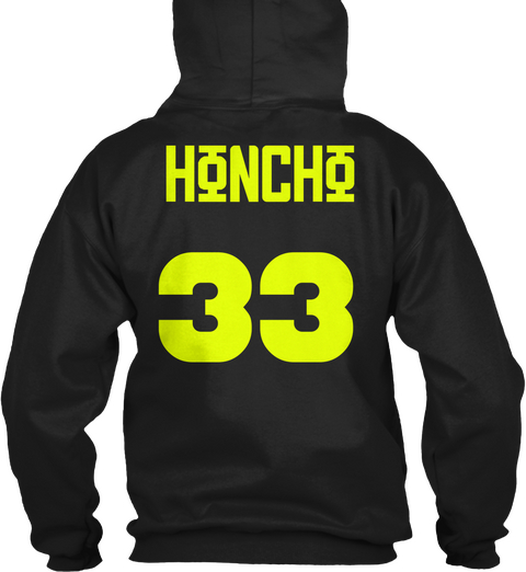 Honcho 33 Black Camiseta Back