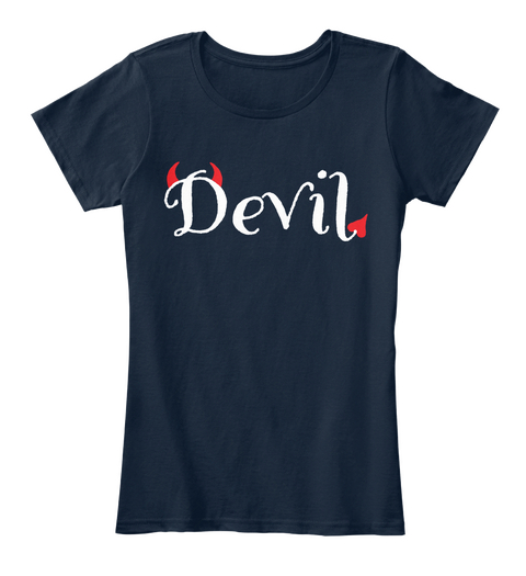 Devil Navy Camiseta Front