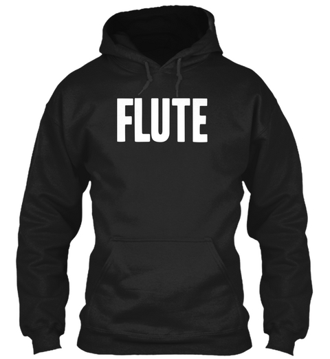 Flute Black Maglietta Front