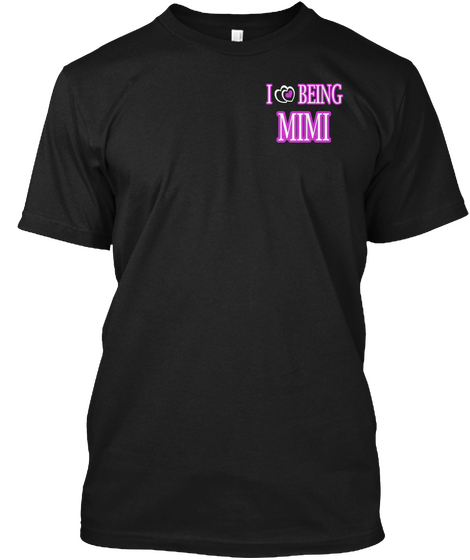 I Being Mimi Black T-Shirt Front