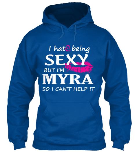 Tshirt Of Myra, Sexy Myra Royal T-Shirt Front
