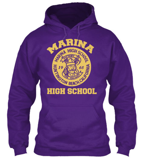 Marina High School 2016 70 Purple Camiseta Front