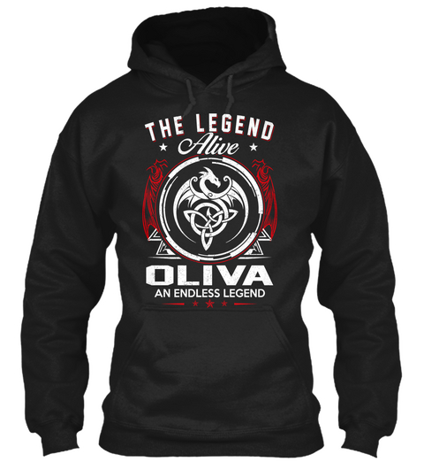 The Legend  Alive Oliva An Endless  Legend Black Camiseta Front