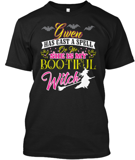 Gwen Is My Bootifull Witch T Shirt Black áo T-Shirt Front