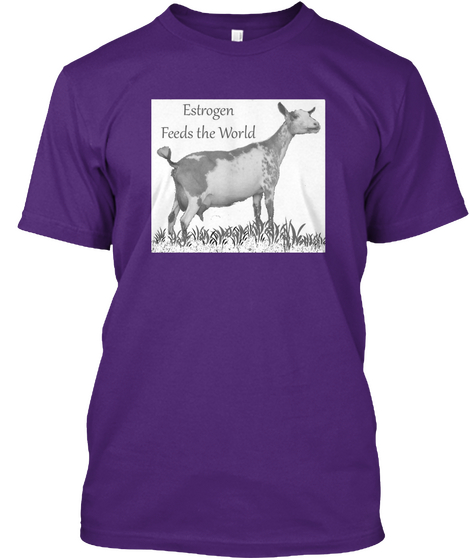 Estrogen Feeds The World Purple Camiseta Front