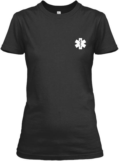 Paramedic   Limited Edition Black T-Shirt Front