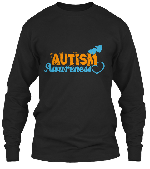 Autism Awareness Black T-Shirt Front