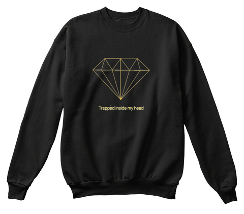 Diamond Sweatshirt Jet Black Maglietta Front