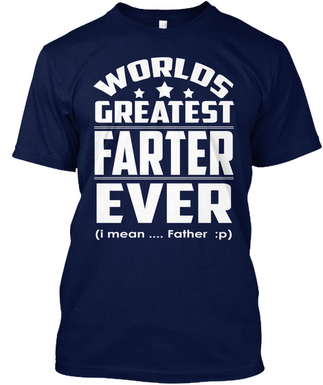 Father's Day Tshirt Navy T-Shirt Front