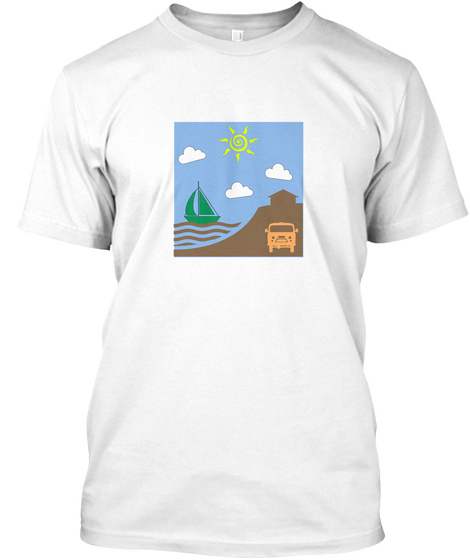 Sailboat T Shirt White T-Shirt Front