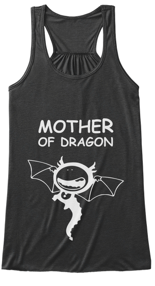 Mother Of Dragon Dark Grey Heather Camiseta Front