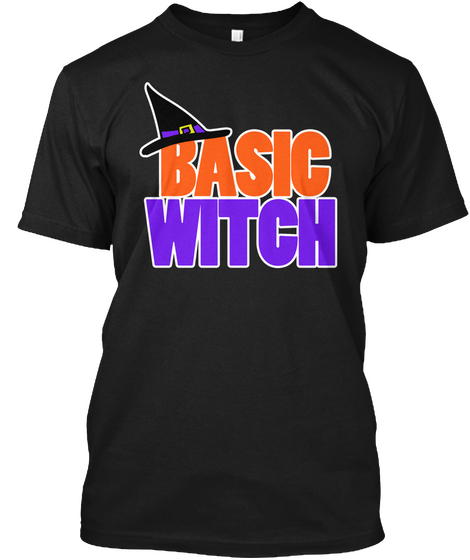 Basic Witch Black áo T-Shirt Front