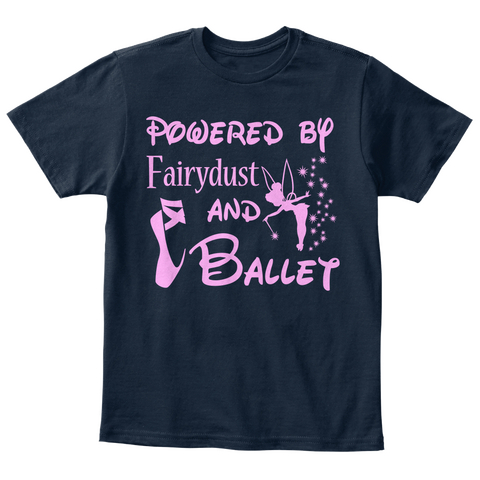 Powdered By Fairydust And Ballet New Navy Maglietta Front