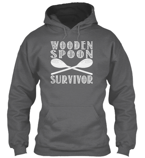 Wooden Spoon Survivor Dark Heather T-Shirt Front