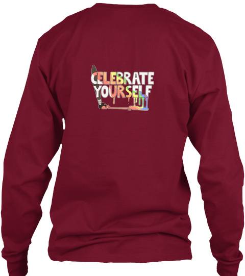 Celebrate Yourself! Lgbt Prom Fundraiser Cardinal Red Kaos Back