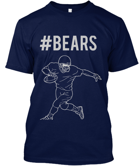 #Bears Navy T-Shirt Front