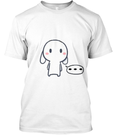 Seven Colored Rabbit White T-Shirt Front