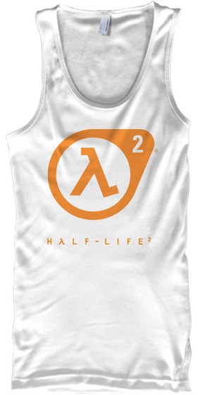 Half Life White áo T-Shirt Front