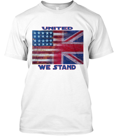 United We Stand White Camiseta Front