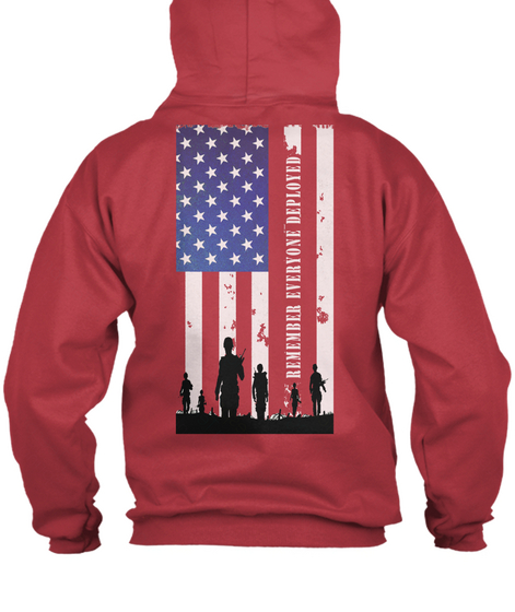 Red Friday Zi P Up Hoodie New Design Xmt Deep Red T-Shirt Back