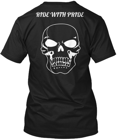 Ride With Pride  Black Kaos Back