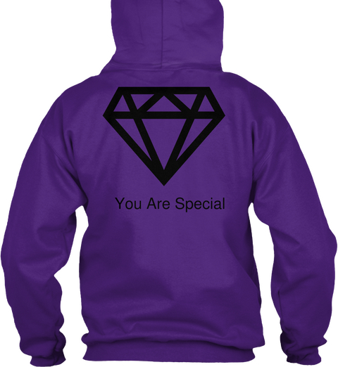 You Are Special Purple T-Shirt Back