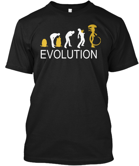 Evolution Black T-Shirt Front