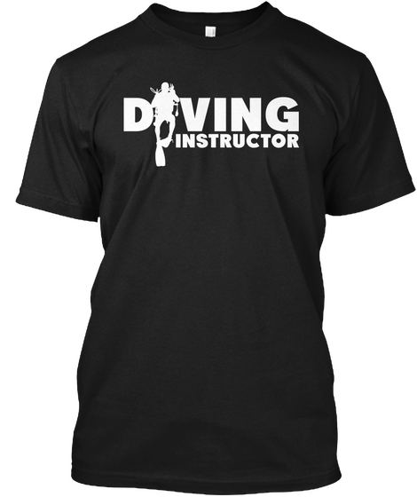 Diving Instructor Black Camiseta Front