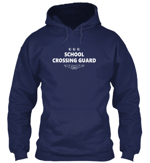 School Crossing Guard Navy Kaos Front