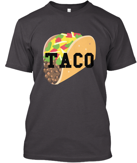 Taco Heathered Charcoal  Camiseta Front