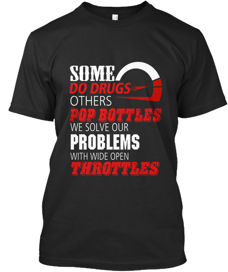 Wide Open Throttles T Shirt Black T-Shirt Front