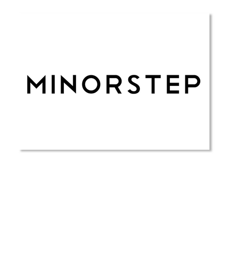 Minorstep White Maglietta Front